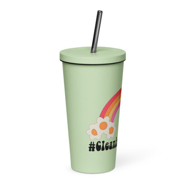 Cleaning Lady Life Insulated tumbler with a straw - Image 7