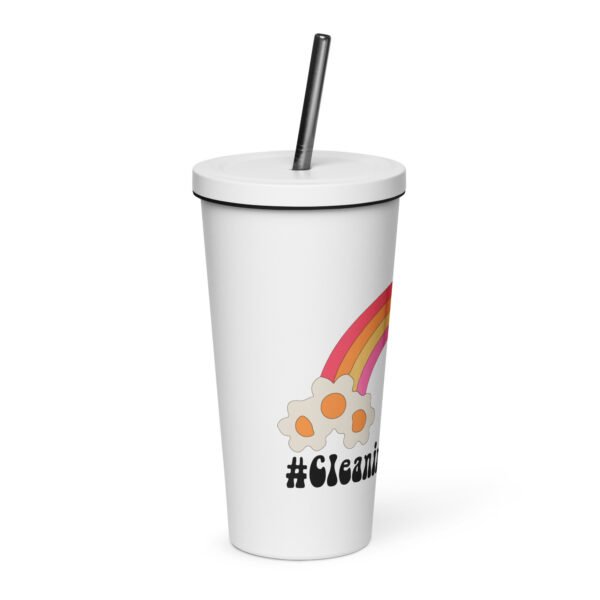 Cleaning Lady Life Insulated tumbler with a straw - Image 9