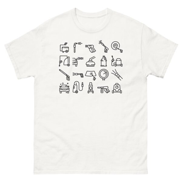 JB Exterior Cleaning Graphic Pressure Washing Icon Tshirt Work Comfort Unisex classic tee - Image 5