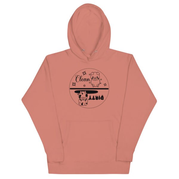 Clean-Dirty Graphic Tee Housecleaning Work Shirt Unisex Hoodie