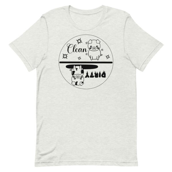 Clean-Dirty Graphic Tee Housecleaning Work Shirt Unisex t-shirt - Image 9