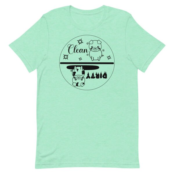 Clean-Dirty Graphic Tee Housecleaning Work Shirt Unisex t-shirt - Image 5