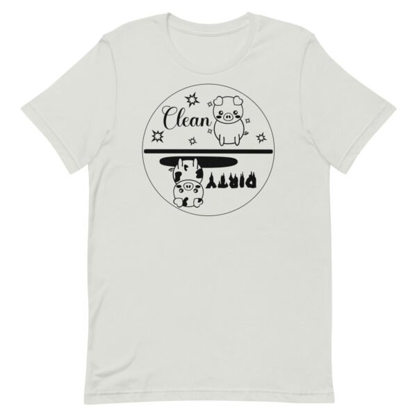 Clean-Dirty Graphic Tee Housecleaning Work Shirt Unisex t-shirt - Image 7