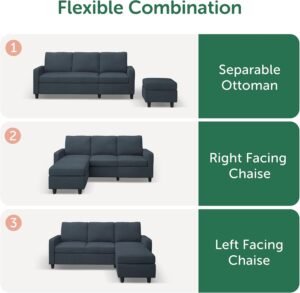 small sectional sofa
